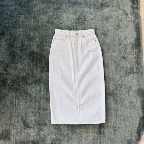 Reformation Cream Midi Skirt - Picture 3 of 5